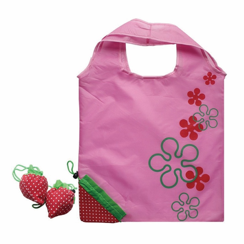 Strawberry Foldaway Shopping Bag