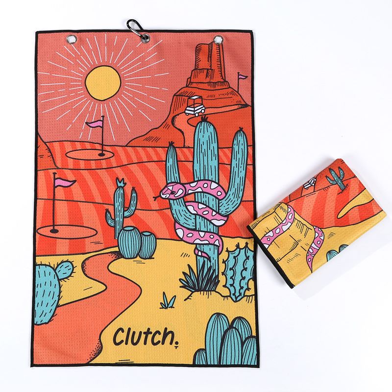 Full Colour Waffle Golf Towel