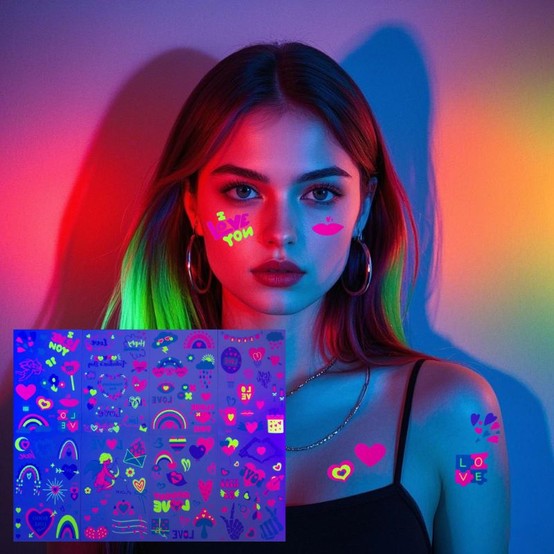 Temporary Tattoo Glow in the Dark